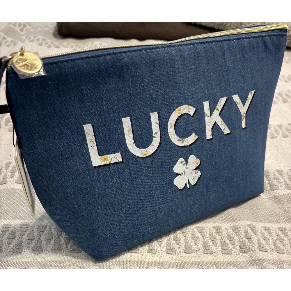 LUCKY Brand Travel Toiletries Cosmetic Bag With 1 Travel Toiletry Bottle NEW